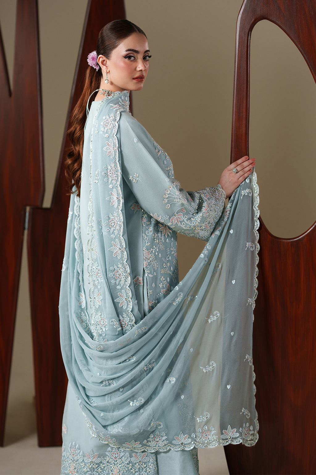 ARIA Raw Silk Pakistani Formal Dresses - Emaan Adeel - 7