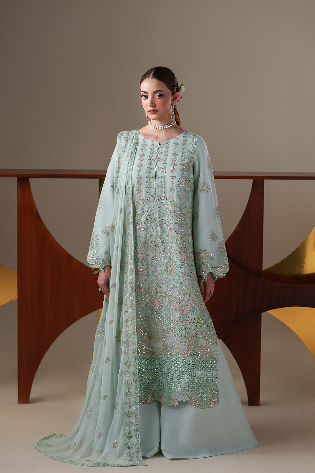 ORLA Raw Silk Pakistani Formal Dresses - Emaan Adeel - 3