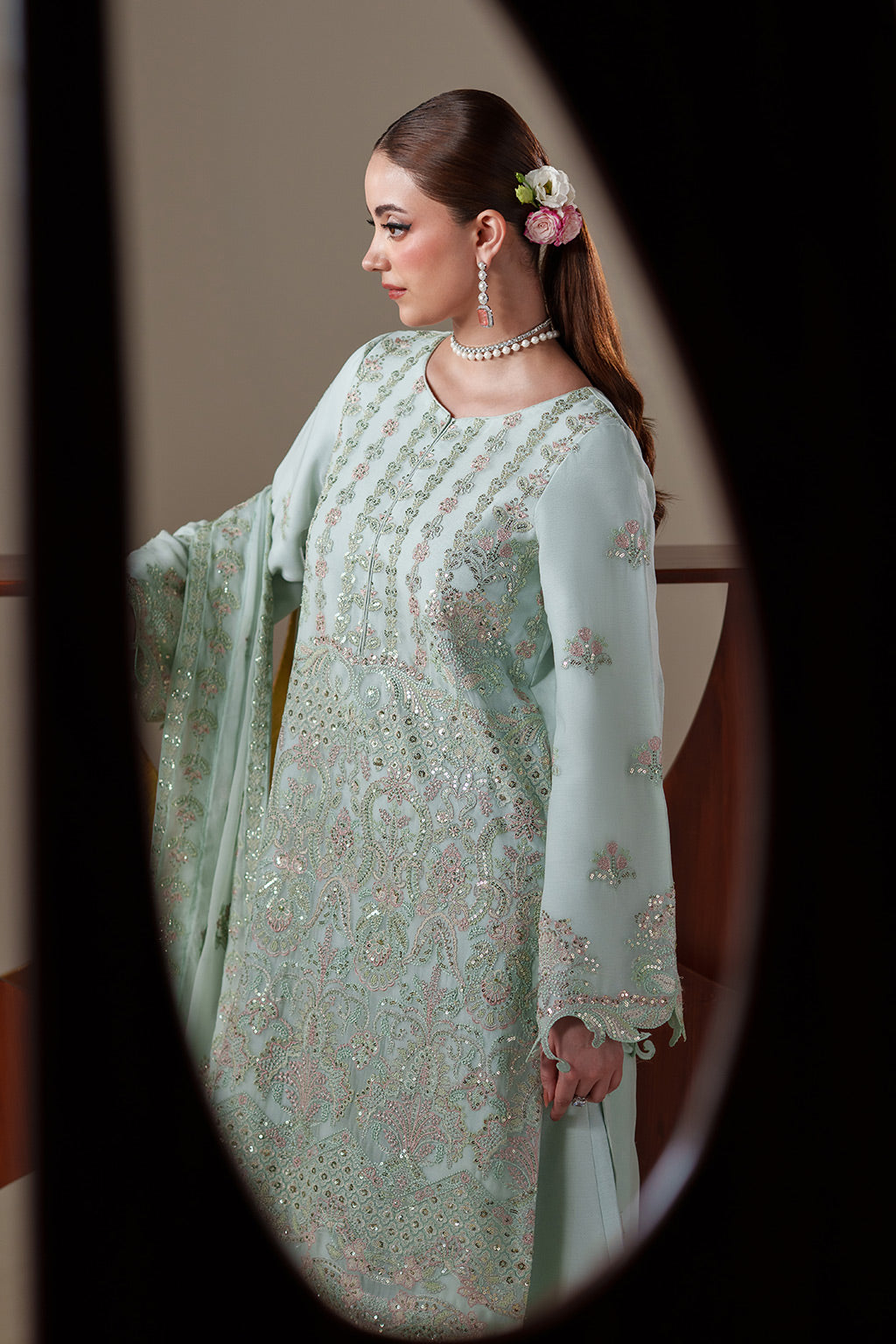 ORLA Raw Silk Pakistani Formal Dresses - Emaan Adeel - 7
