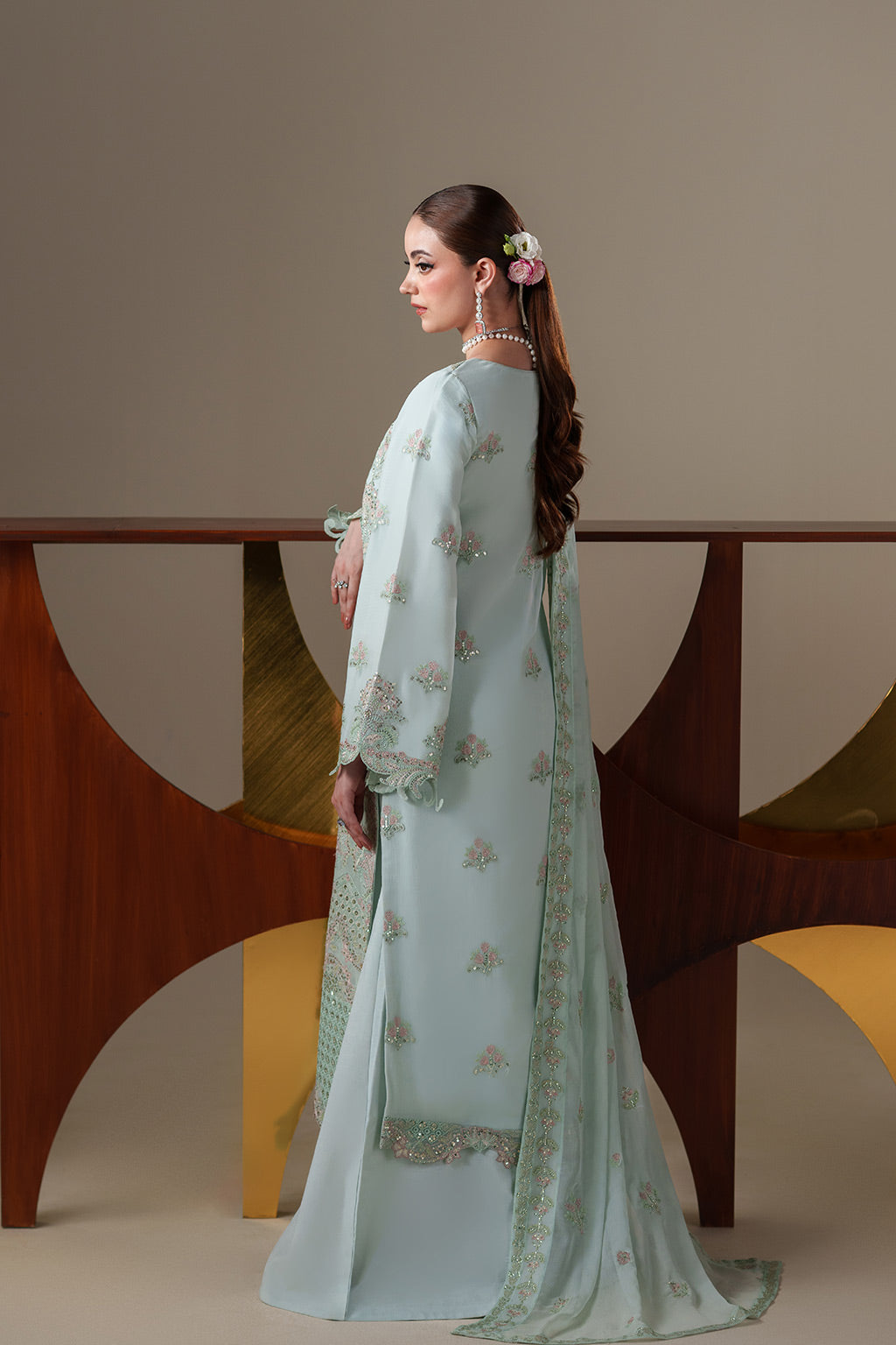 ORLA Raw Silk Pakistani Formal Dresses - Emaan Adeel - 2