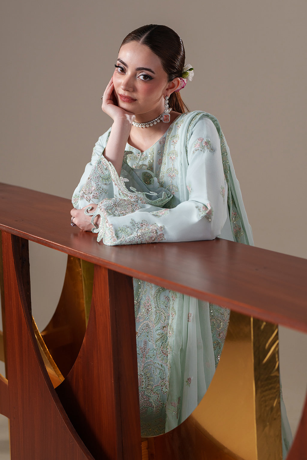ORLA Raw Silk Pakistani Formal Dresses - Emaan Adeel - 6