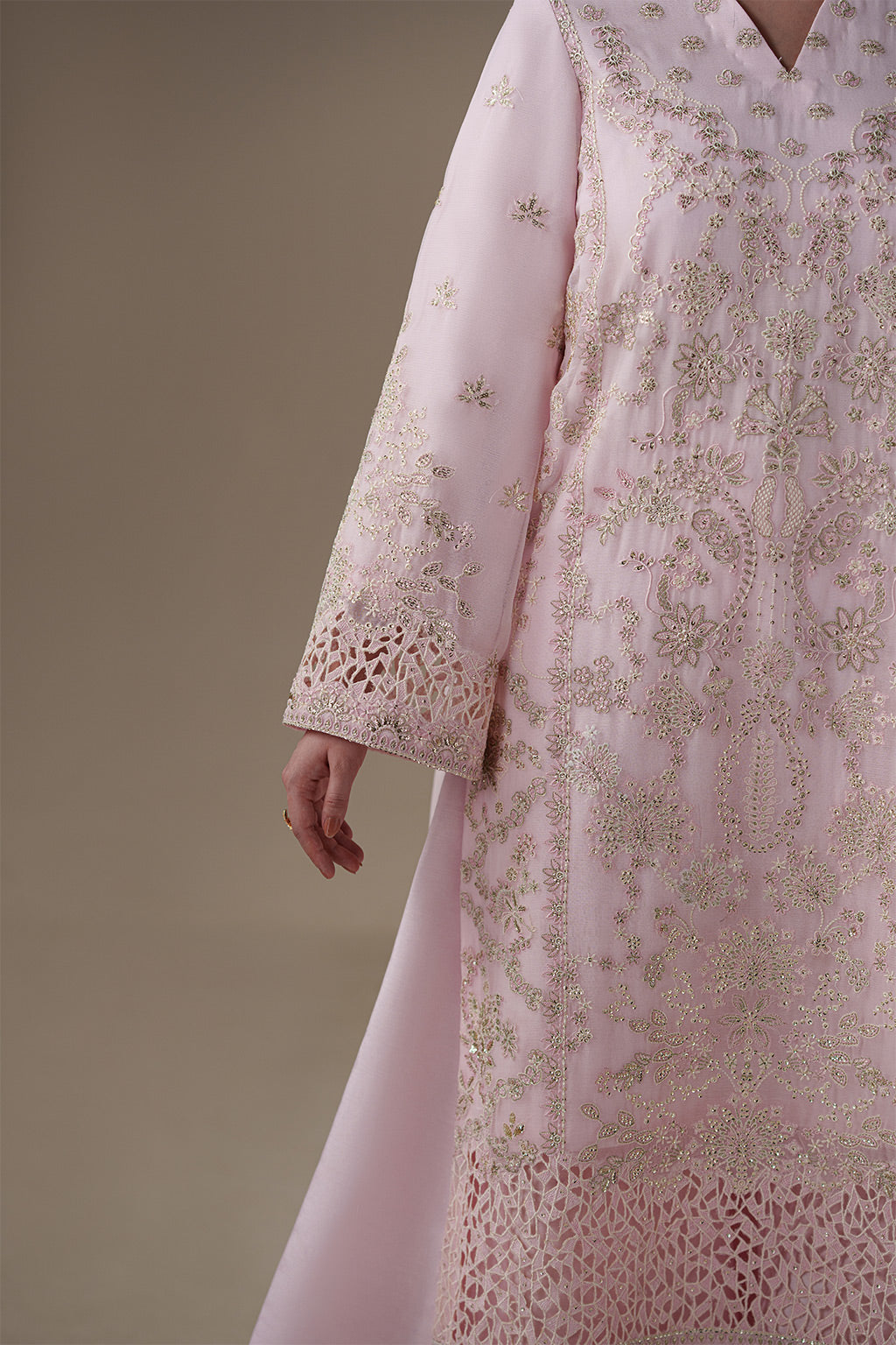 LUNE Raw Silk Pakistani Formal Dresses - Emaan Adeel - 7