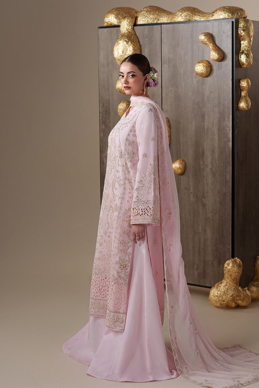 LUNE Raw Silk Pakistani Formal Dresses - Emaan Adeel - 3