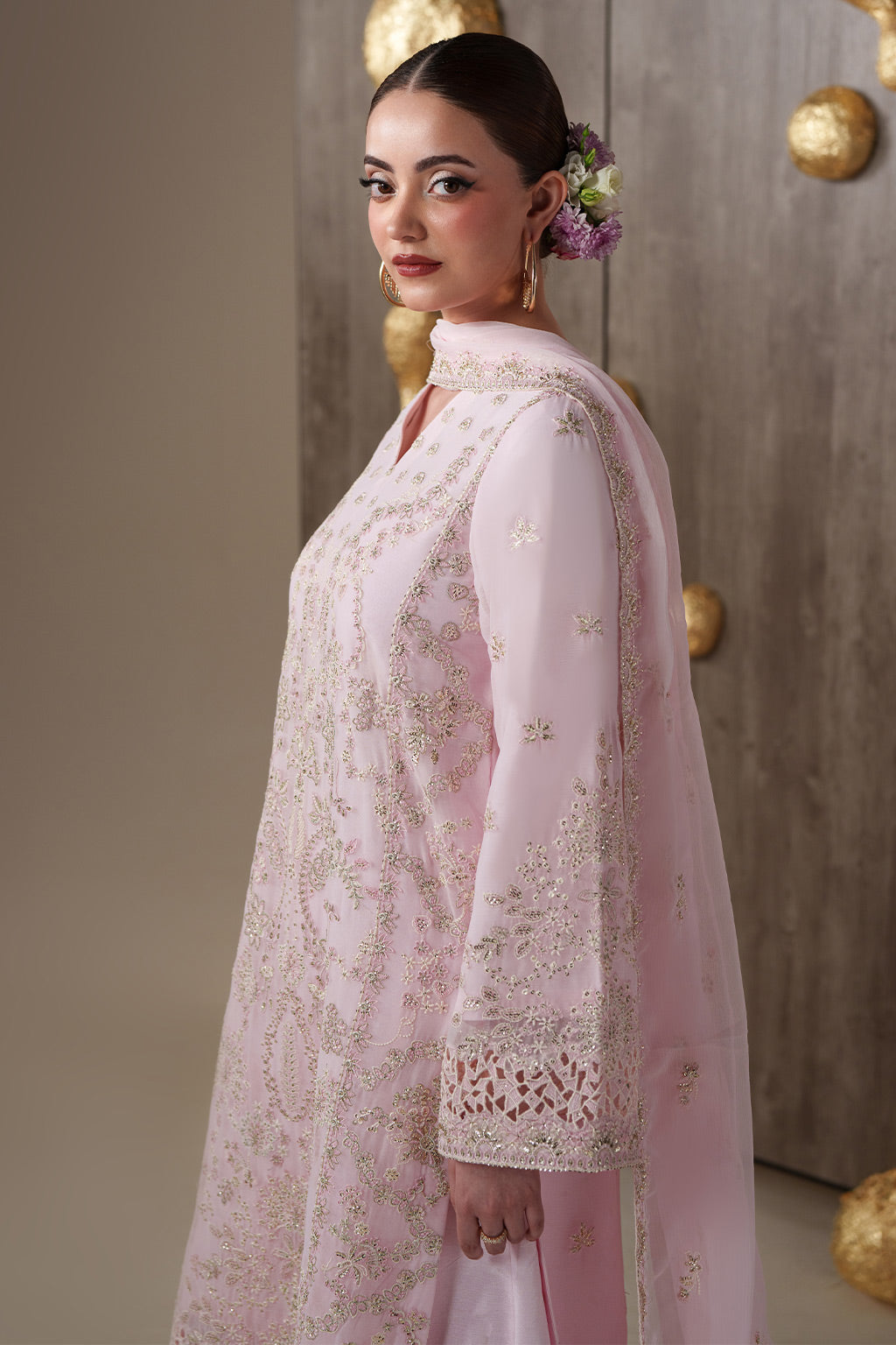 LUNE Raw Silk Pakistani Formal Dresses - Emaan Adeel - 6