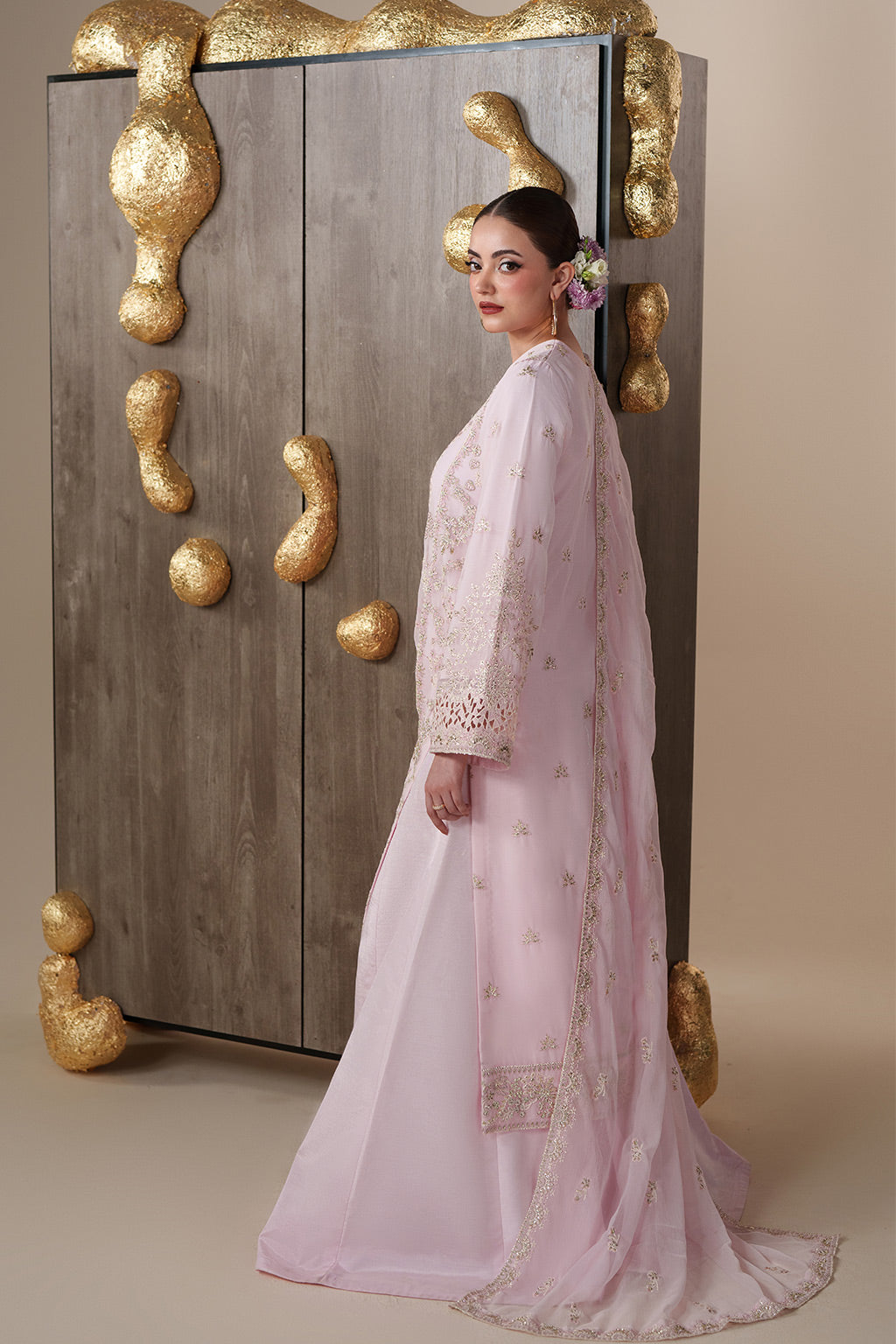 LUNE Raw Silk Pakistani Formal Dresses - Emaan Adeel - 2