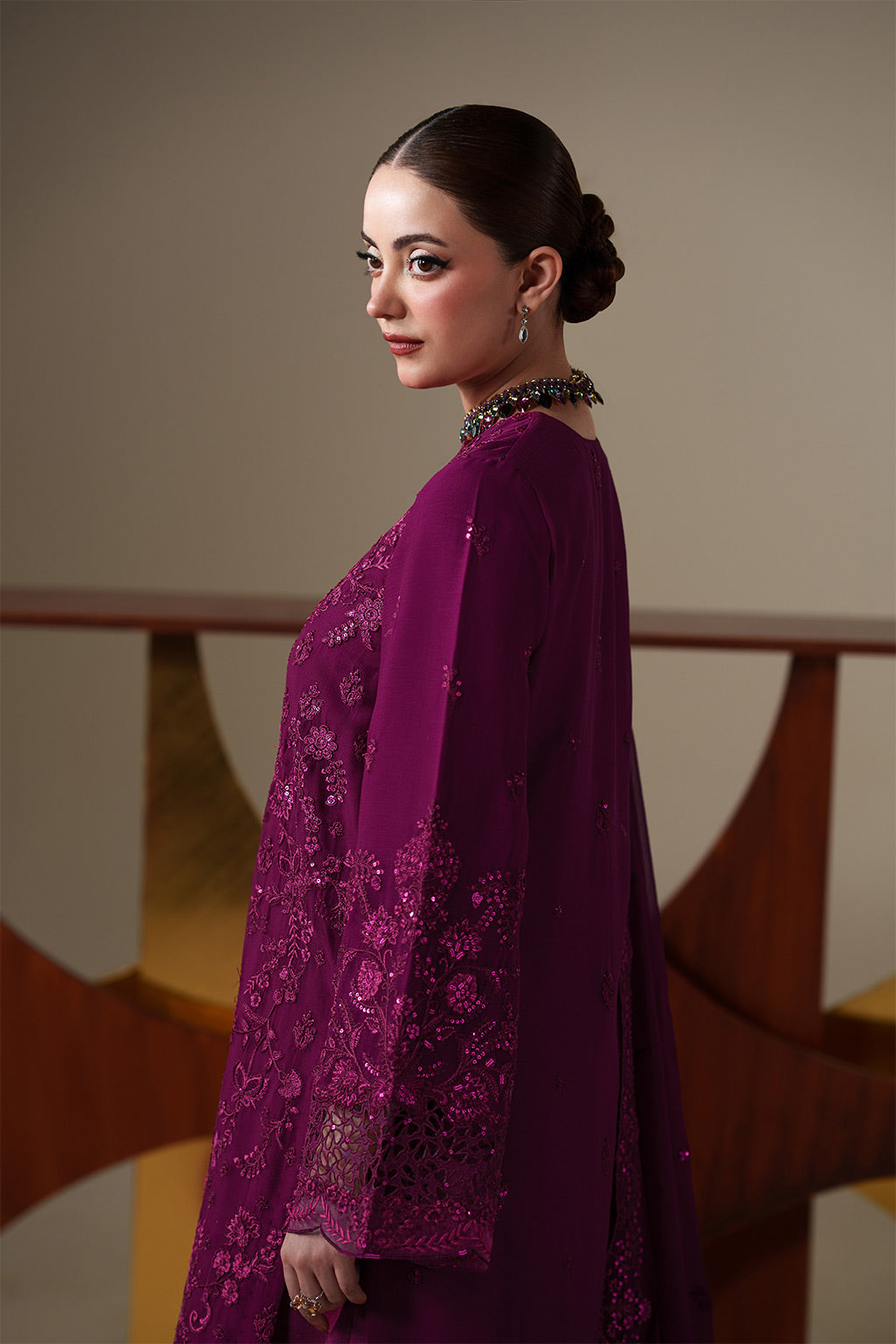 THEA Raw Silk Pakistani Formal Dresses - Emaan Adeel - 7