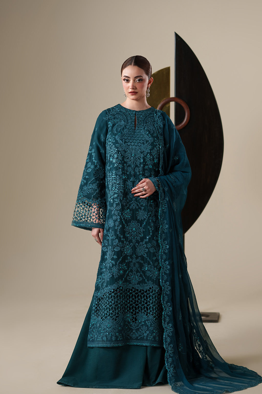 EIRA Raw Silk Pakistani Formal Dresses - Emaan Adeel - 1