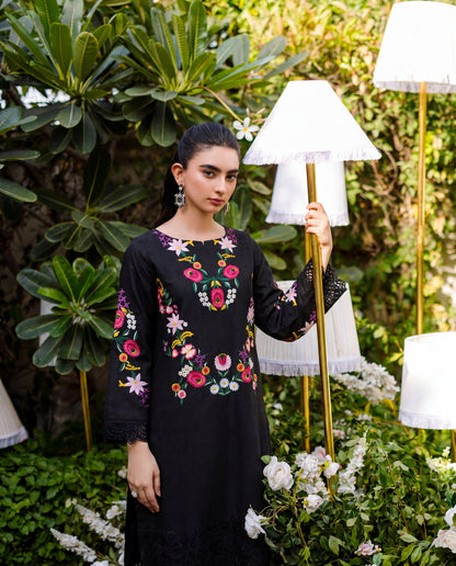 Daffodil Black Premium Fabric Pakistani Summer Dresses - Sahiba-clothing - 5