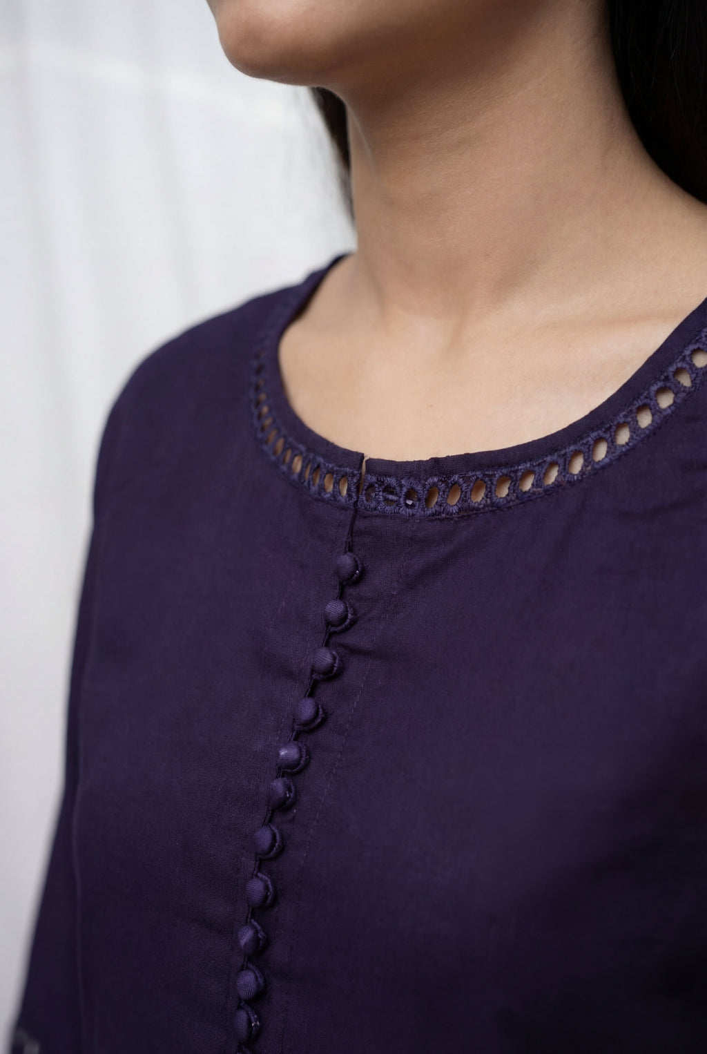 Dure Navy Premium Fabric Pakistani Summer Dresses - Sahiba-clothing - 3