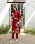 Elegant Maroon Premium Fabric Pakistani Summer Dresses - Sahiba-clothing - 1
