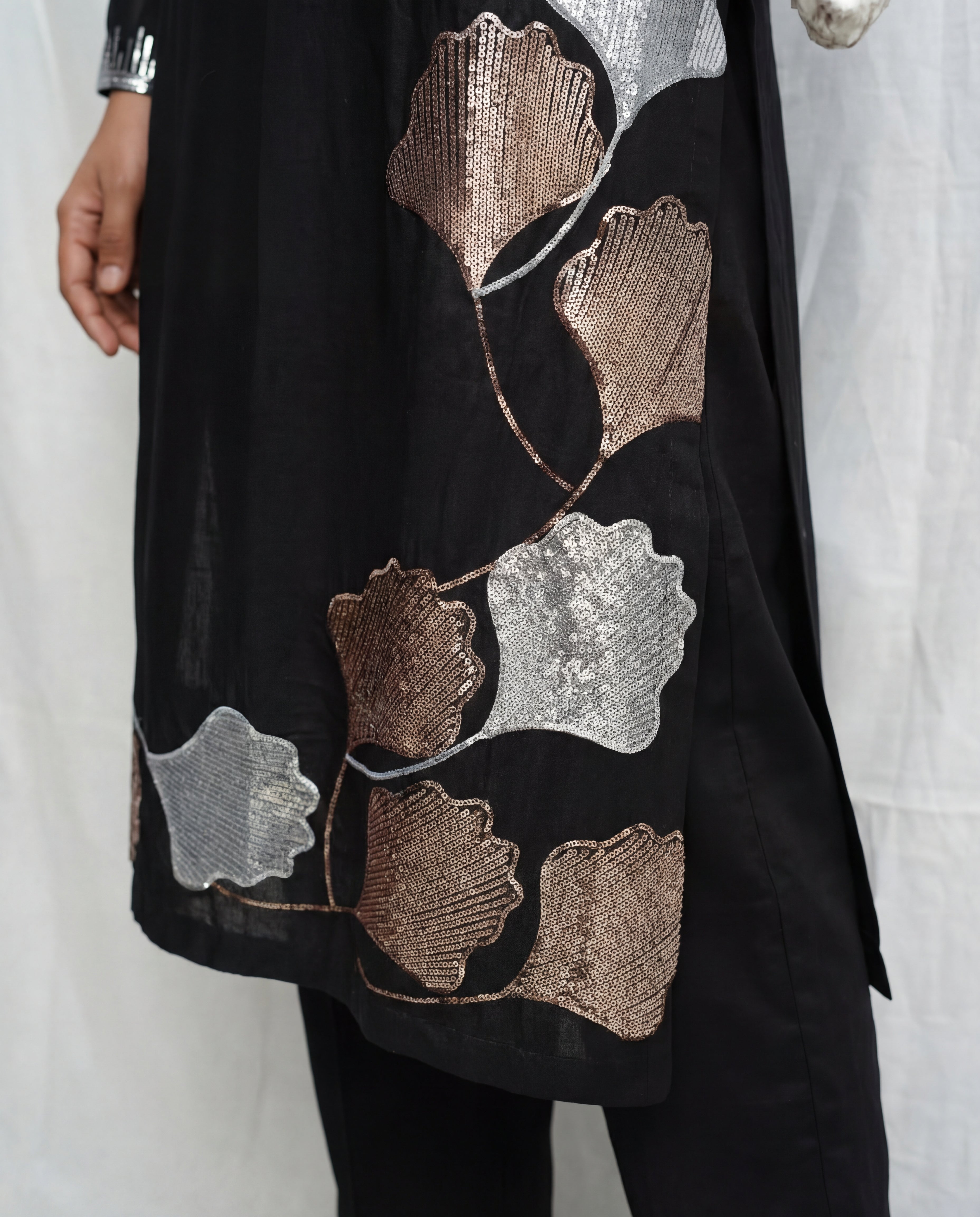 Elegant Black Premium Fabric Pakistani Summer Dresses - Sahiba-clothing - 5