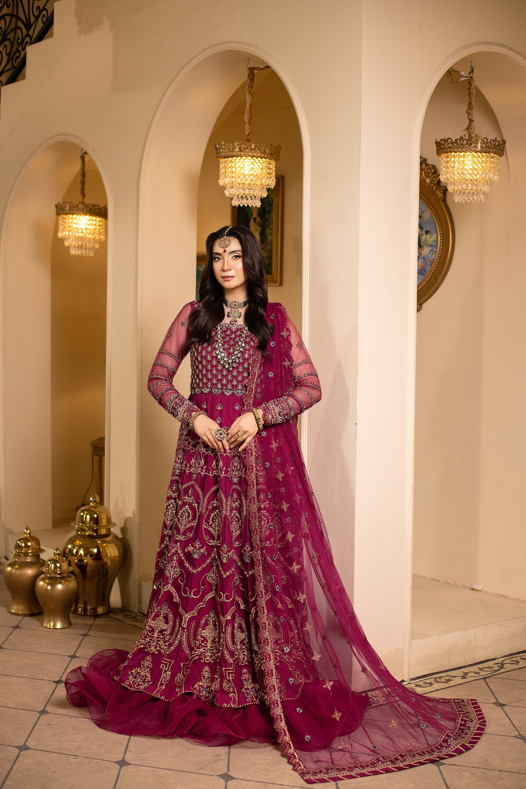 Empressa Raw Silk Pakistani Formal Dresses - Sidra Aleem - 2