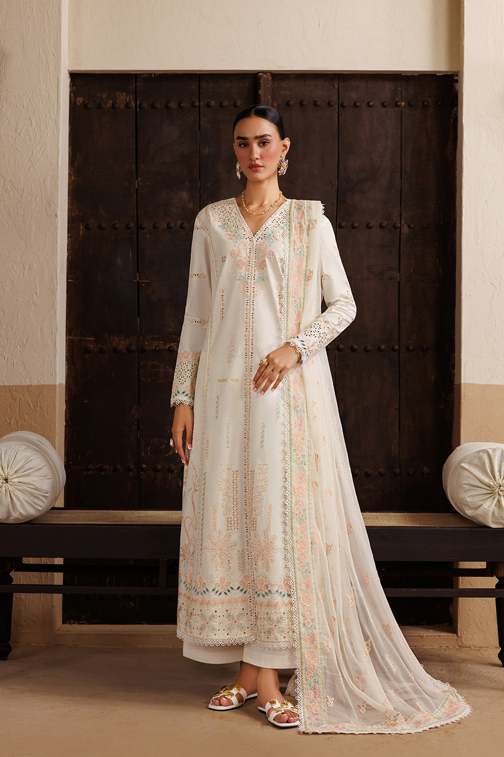 EUPHONY Chiffon Pakistani Summer Dresses - Emaan Adeel - 1