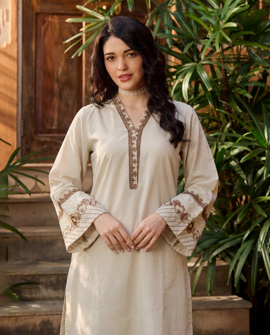 Evening Rose Premium Fabric Pakistani Summer Dresses - Sahiba-clothing - 2
