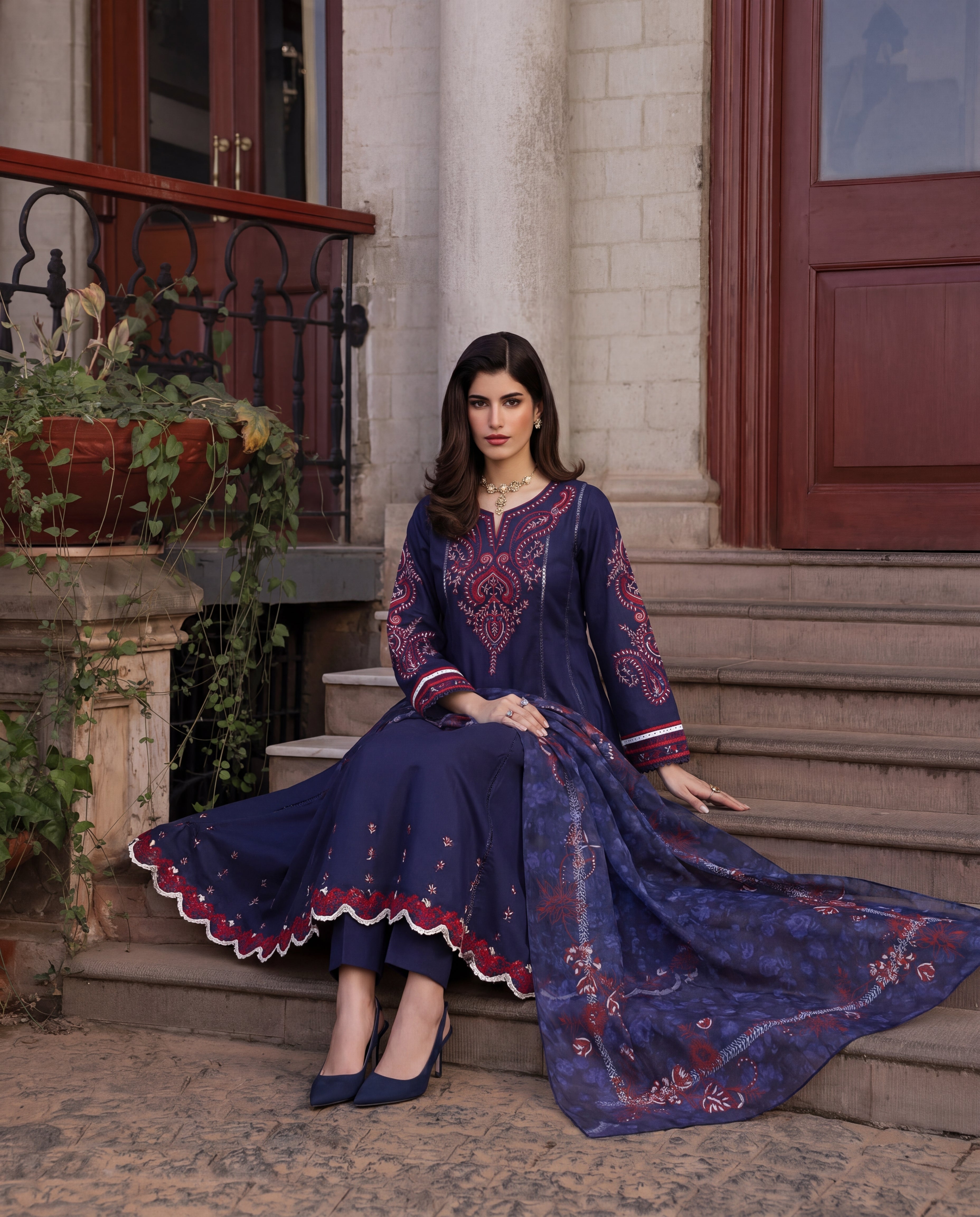 Feeha Premium Fabric Pakistani Summer Dresses - Sahiba-clothing - 7