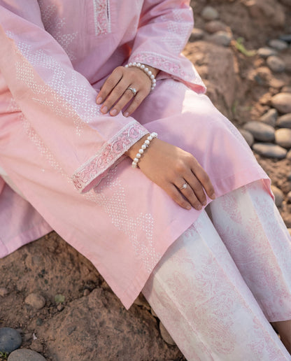 Fountain - Pink Premium Fabric Pakistani Summer Dresses - Sahiba-clothing - 3