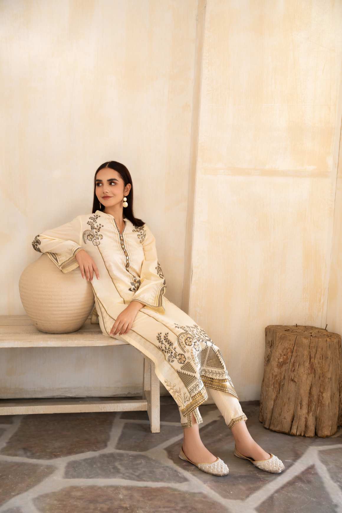 Cottage Premium Fabric Pakistani Summer Dresses - Sahiba-clothing - 5