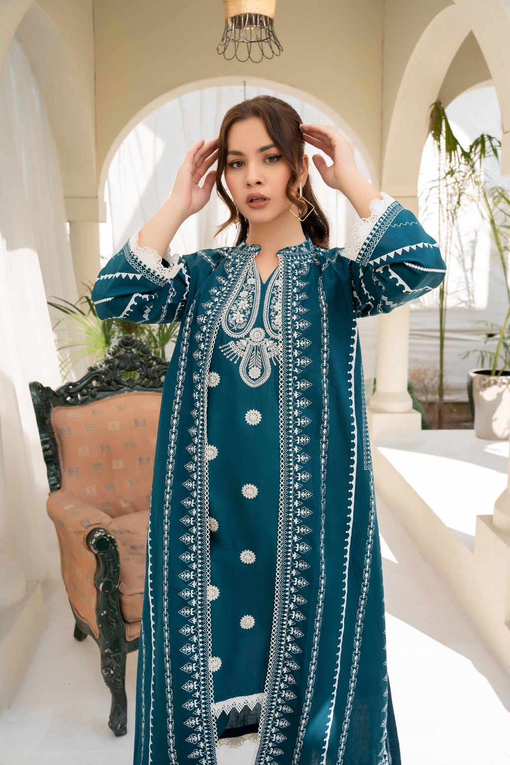 Nova (Zinc) Premium Fabric Pakistani Summer Dresses - Sahiba-clothing - 2