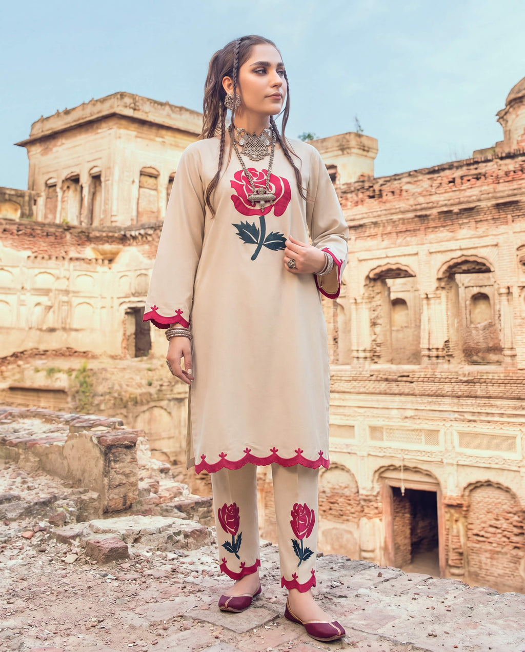 Blossom Premium Fabric Pakistani Summer Dresses - Sahiba-clothing - 1