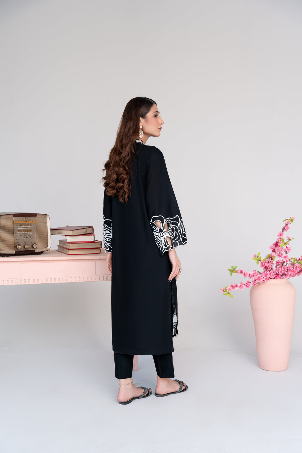 Sombrero (Black) Premium Fabric Pakistani Summer Dresses - Sahiba-clothing - 5