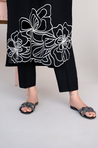 Sombrero (Black) Premium Fabric Pakistani Summer Dresses - Sahiba-clothing - 4
