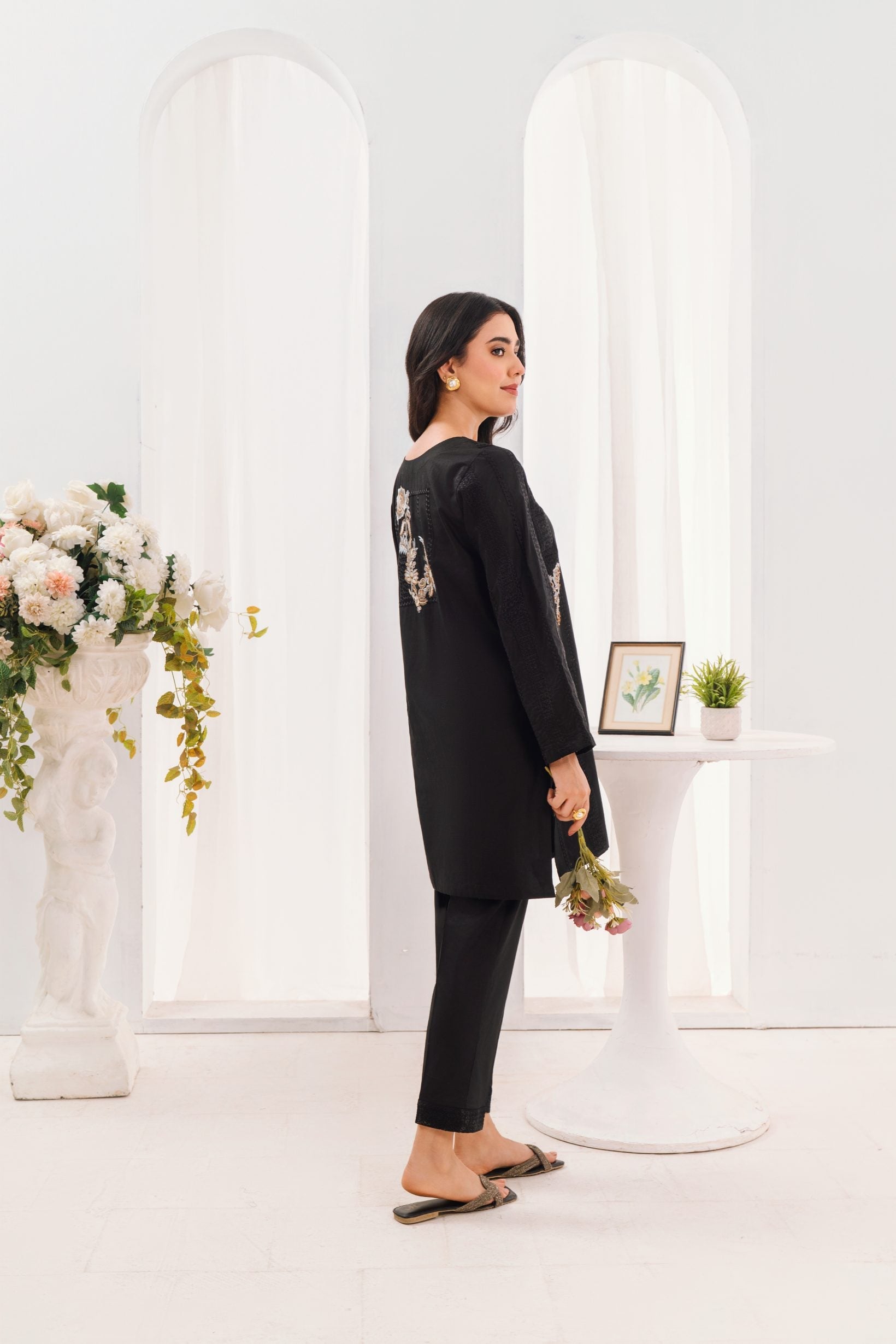 Nishat - Black Premium Fabric Pakistani Summer Dresses - Sahiba-clothing - 6