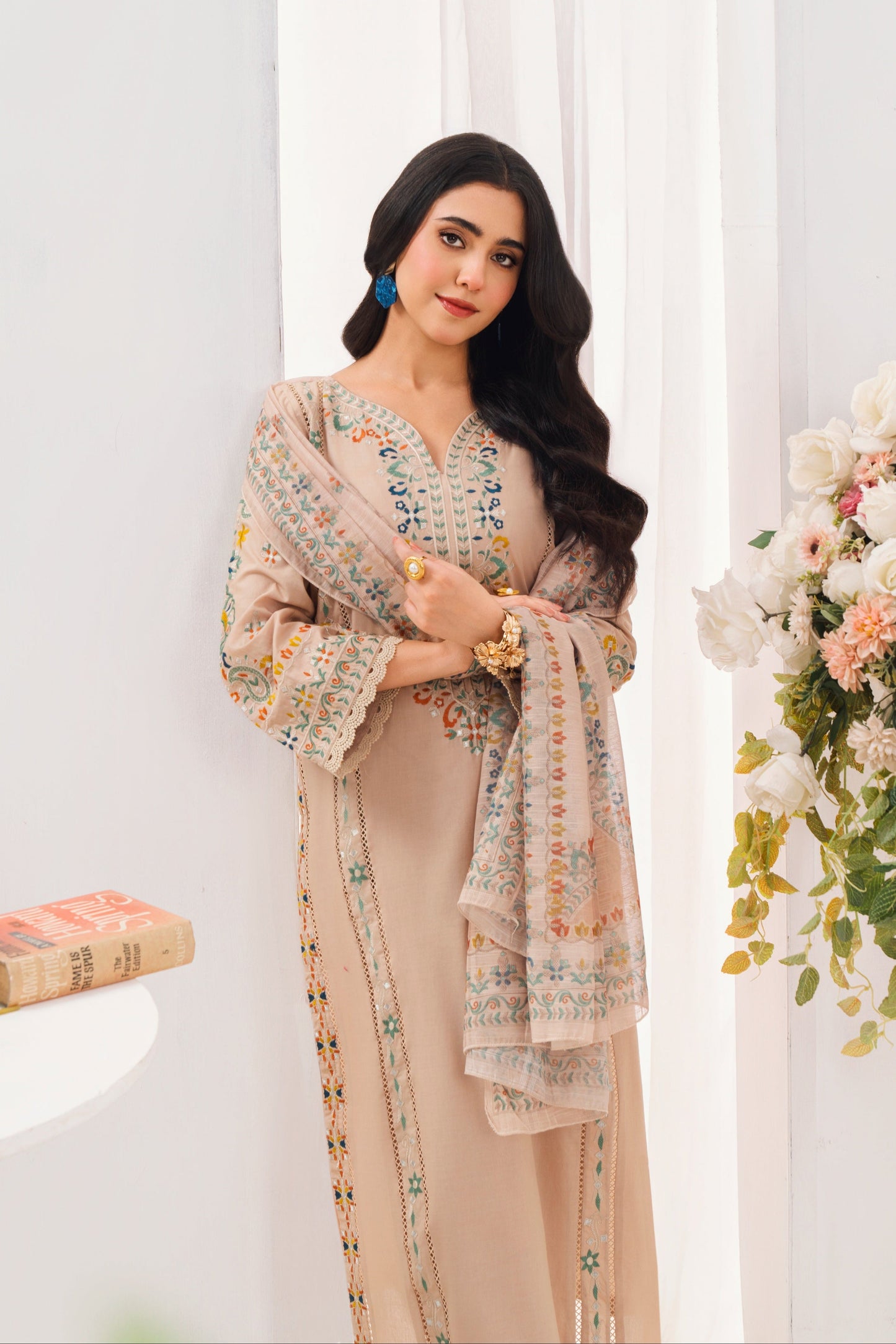Marasim - Skin Premium Fabric Pakistani Summer Dresses - Sahiba-clothing - 6