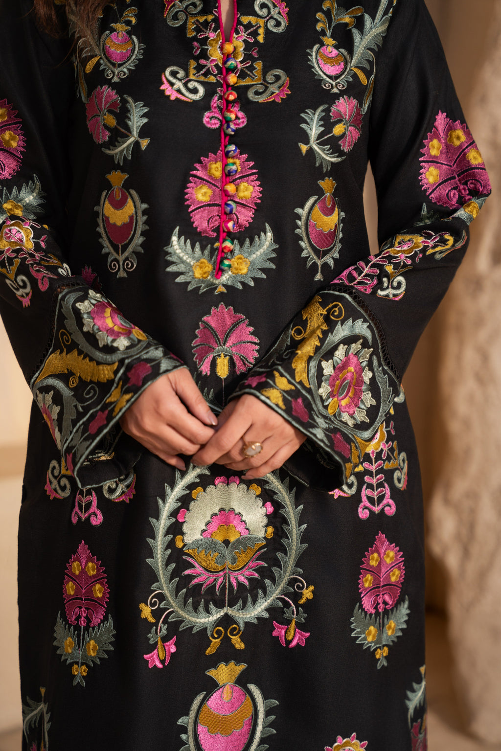 Zaynep Premium Fabric Pakistani Winter Dresses - Sahiba-clothing - 6