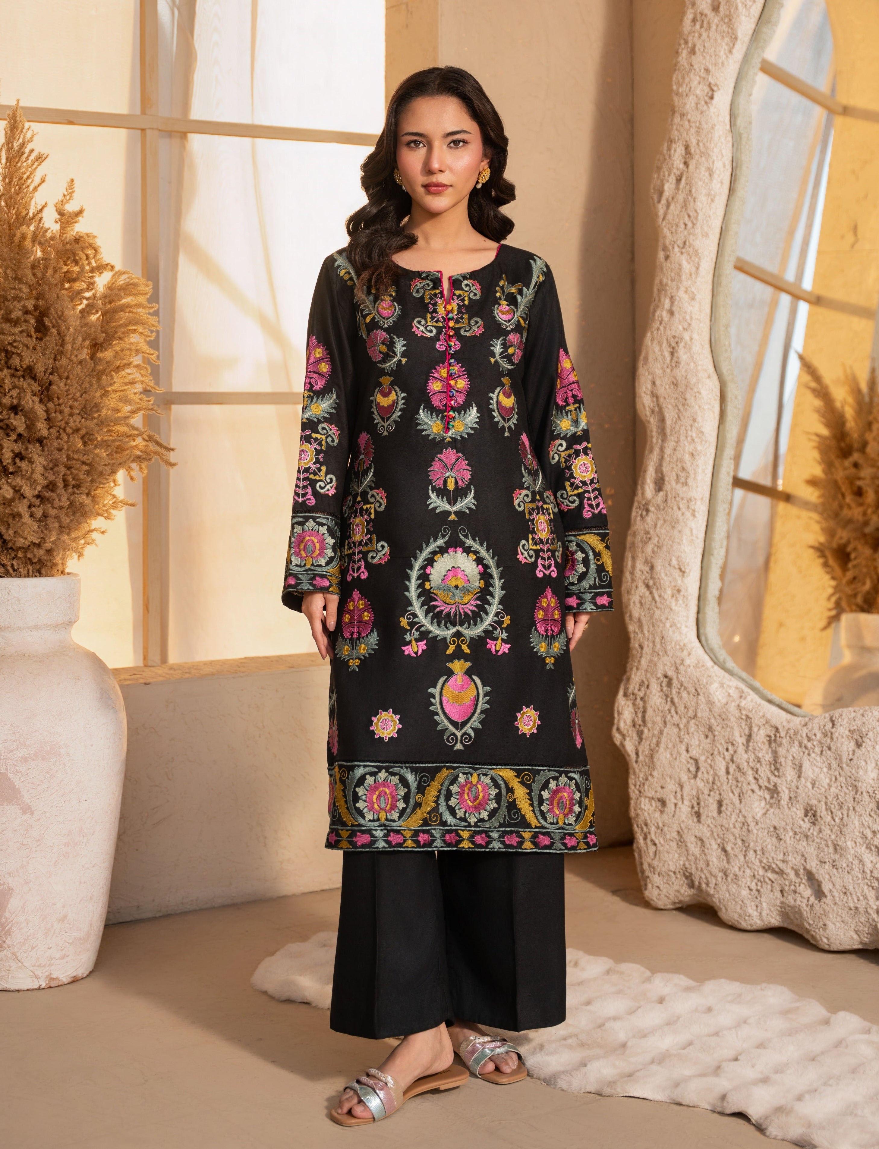 Zaynep Premium Fabric Pakistani Winter Dresses - Sahiba-clothing - 1
