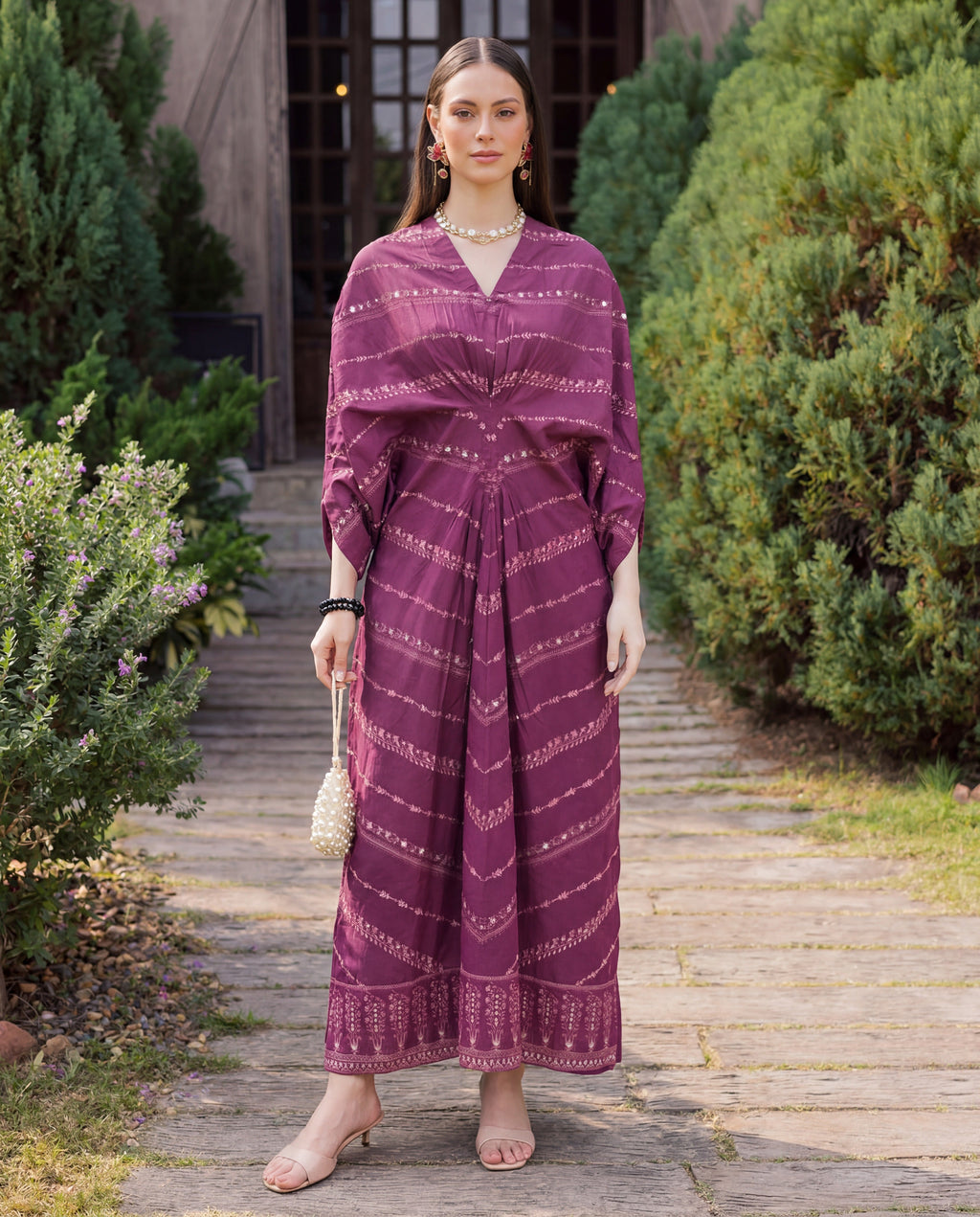 Ford Magenta Premium Fabric Pakistani Summer Dresses - Sahiba-clothing - 1