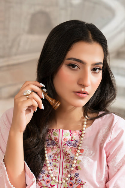 Baikal Pink Premium Fabric Pakistani Summer Dresses - Sahiba-clothing - 5