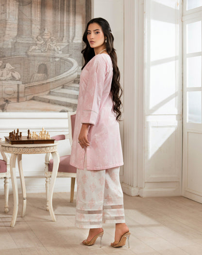 Baikal Pink Premium Fabric Pakistani Summer Dresses - Sahiba-clothing - 2