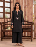 Wardah Black Premium Fabric Pakistani Winter Dresses - Sahiba-clothing - 1