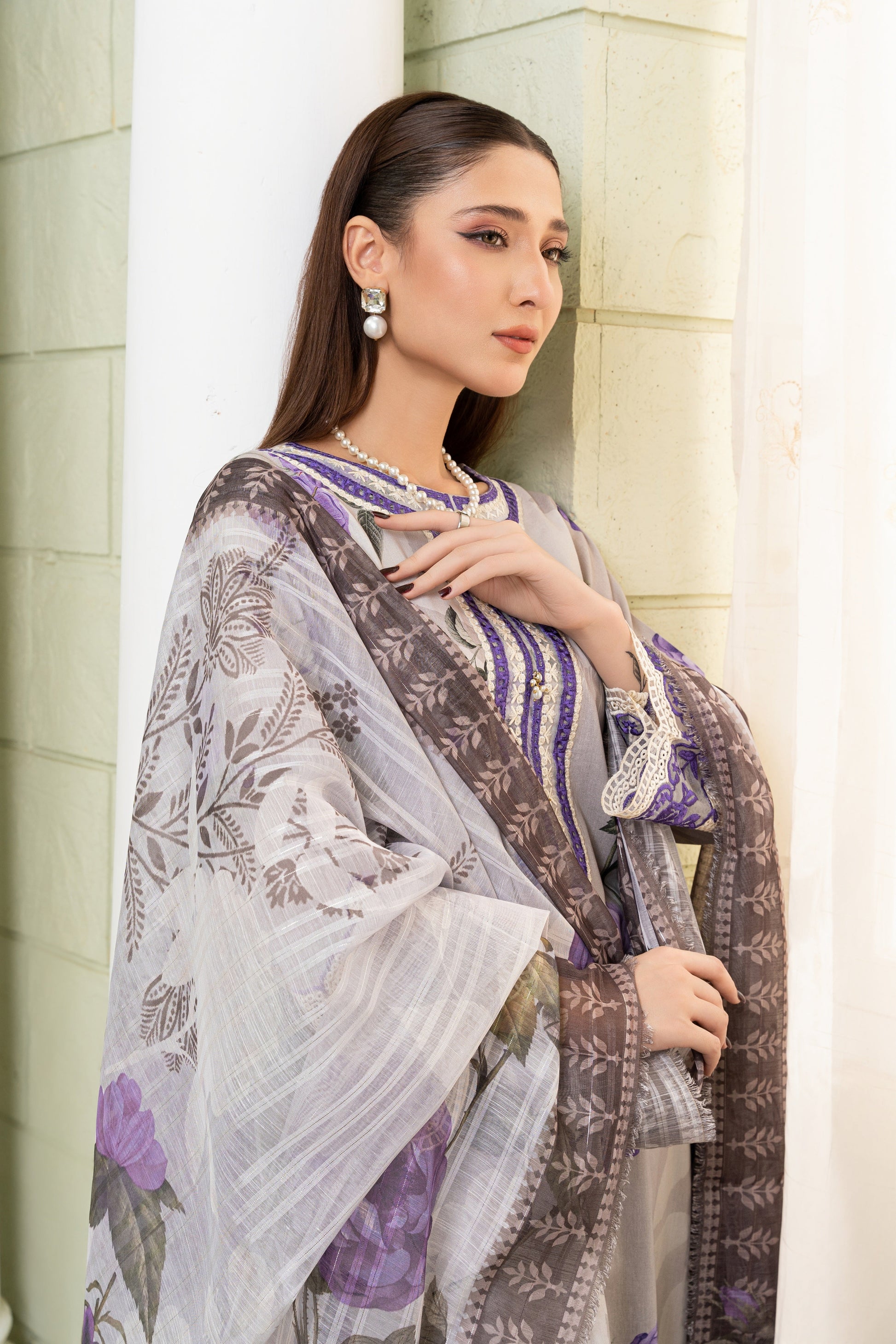 Luminous Premium Fabric Pakistani Summer Dresses - Sahiba-clothing - 5