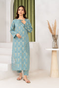 Gulnaaz - Blue Premium Fabric Pakistani Summer Dresses - Sahiba-clothing - 1