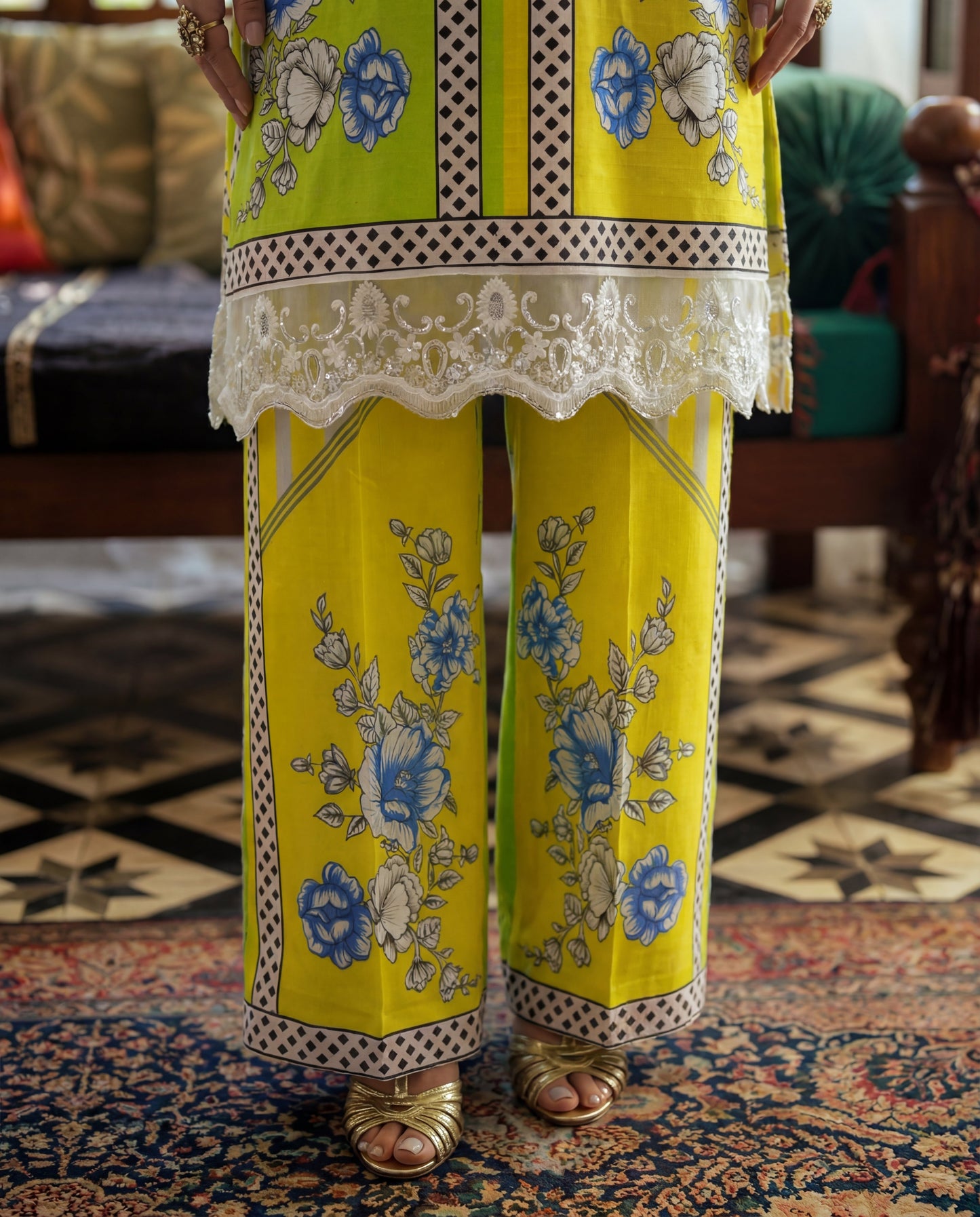 Raunak Premium Fabric Pakistani Summer Dresses - Sahiba-clothing - 4