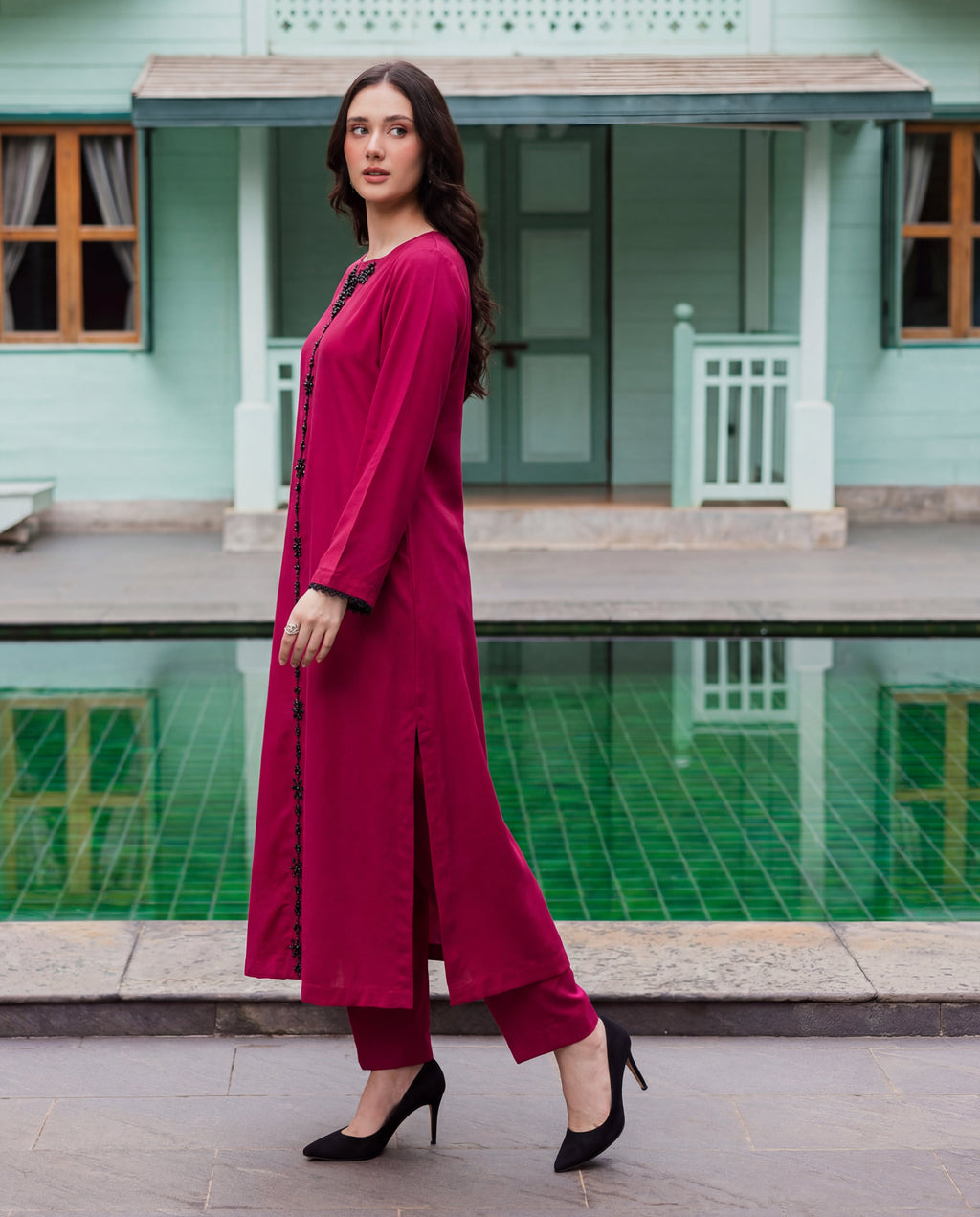 Raani Premium Fabric Pakistani Summer Dresses - Sahiba-clothing - 3