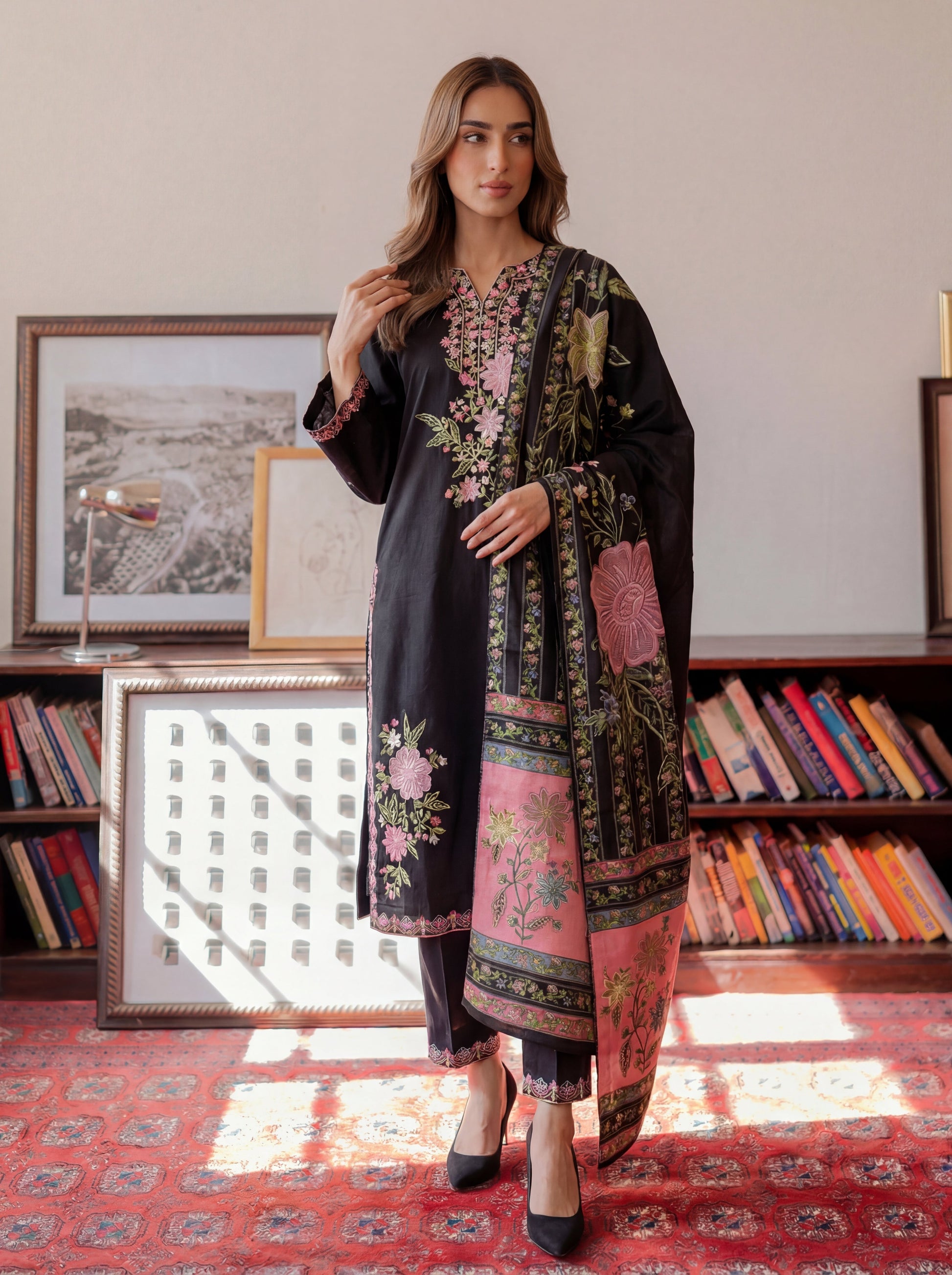 Zehraab Premium Fabric Pakistani Winter Dresses - Sahiba-clothing - 1