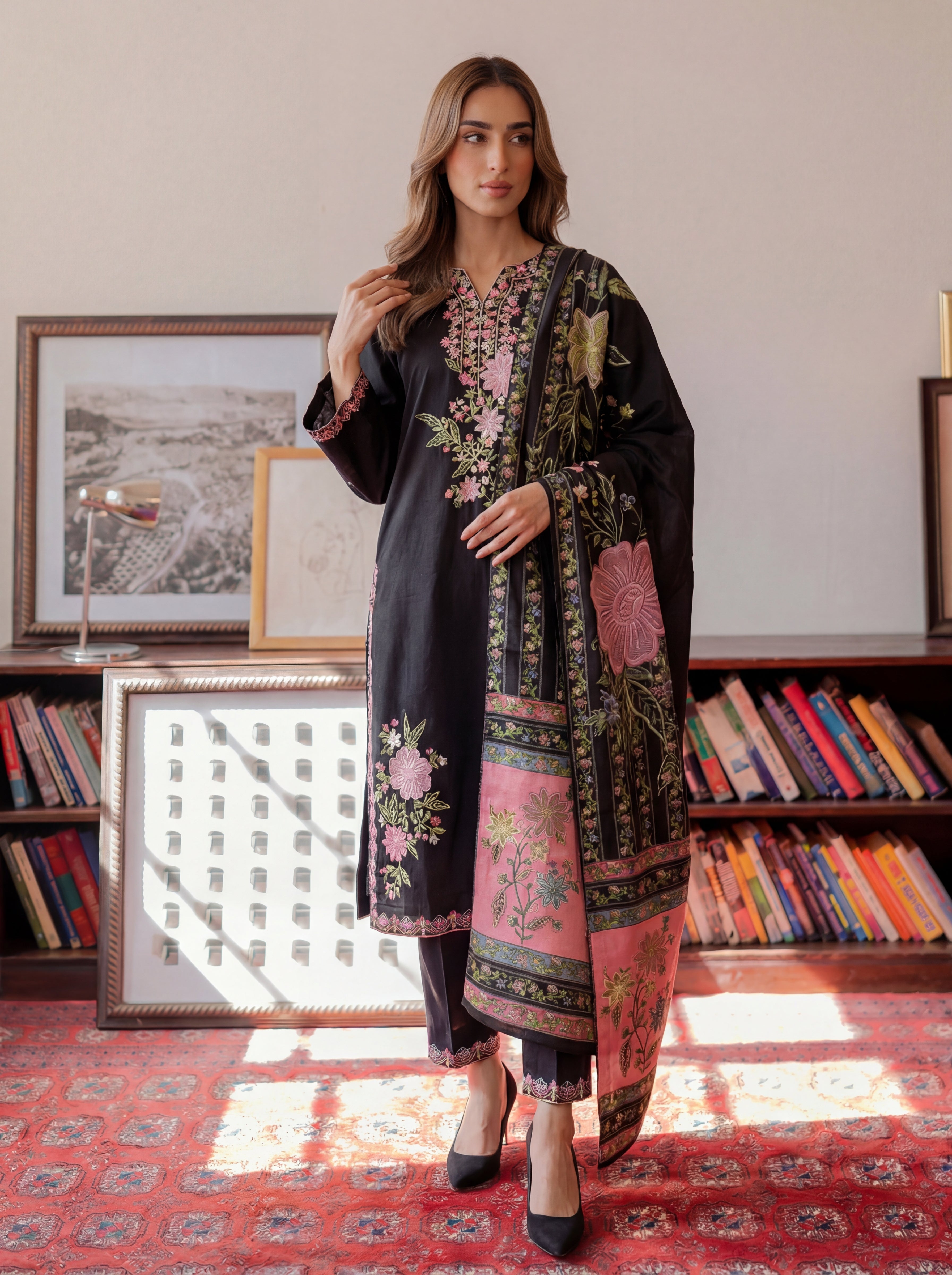 Zehraab Premium Fabric Pakistani Winter Dresses - Sahiba-clothing - 1