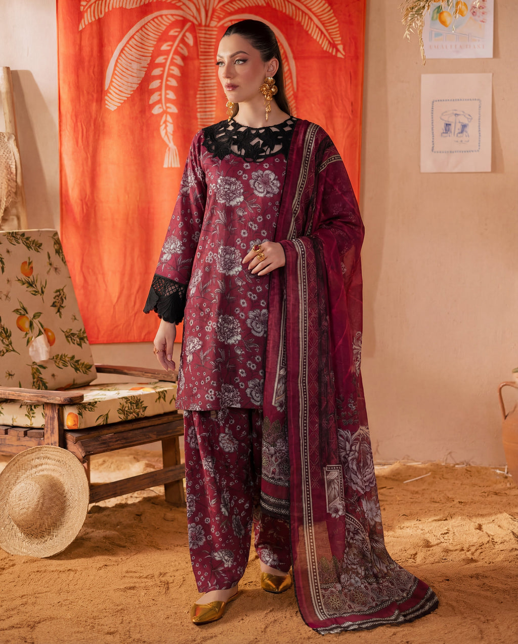 Rosavira Premium Fabric Pakistani Summer Dresses - Sahiba-clothing - 1