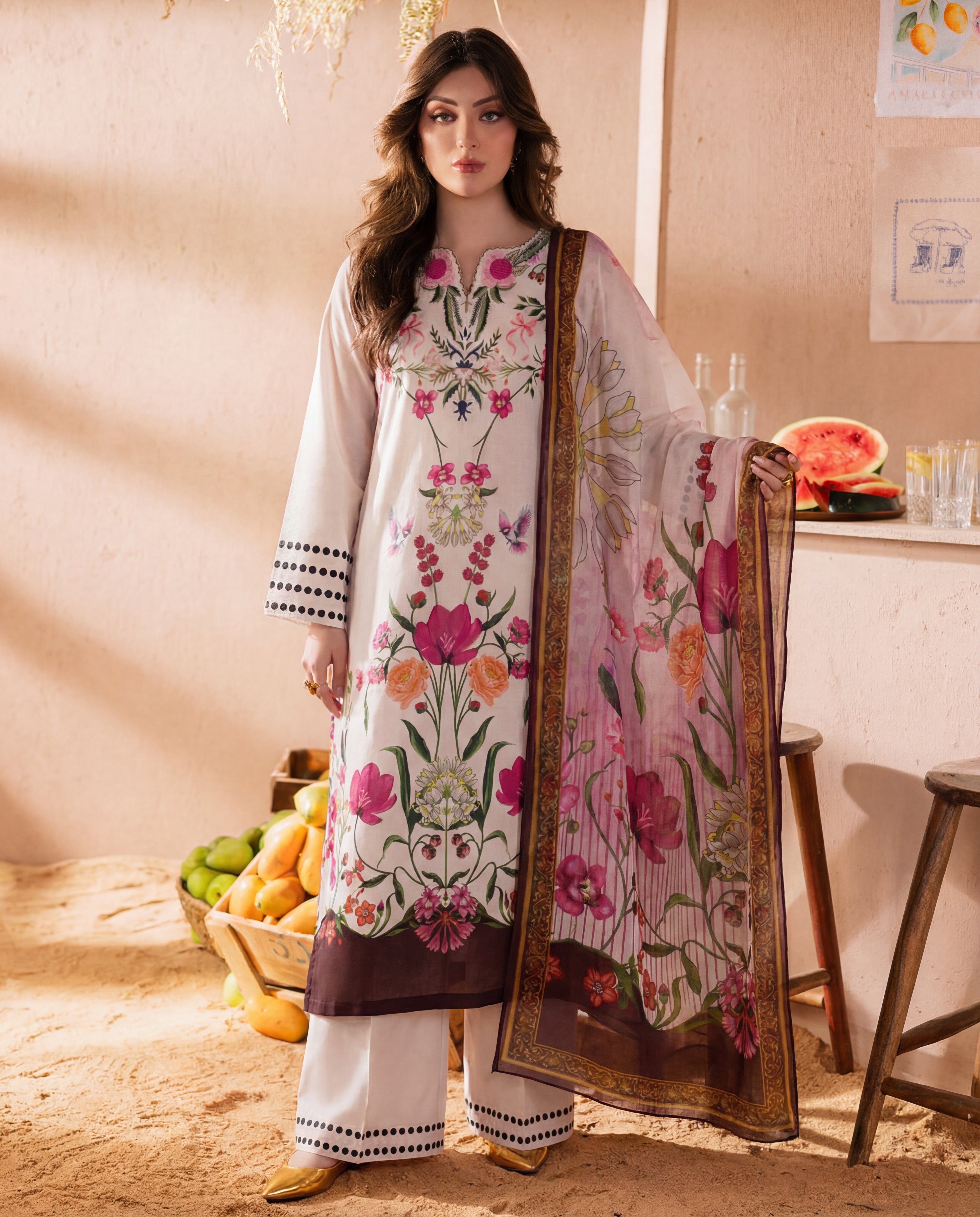 Zoey Premium Fabric Pakistani Summer Dresses - Sahiba-clothing - 1