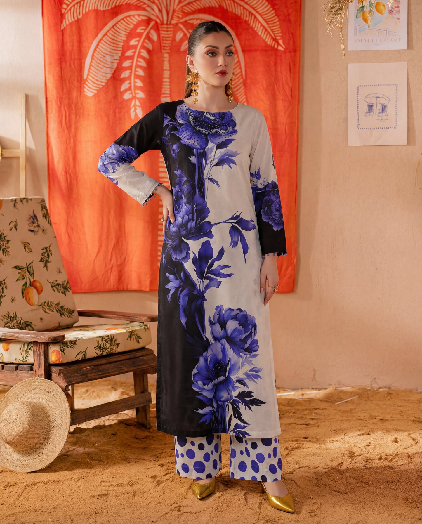 Rangeen Premium Fabric Pakistani Summer Dresses - Sahiba-clothing - 3