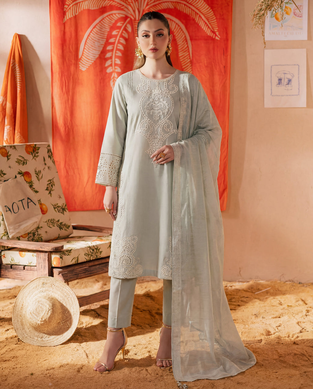 Fine Premium Fabric Pakistani Summer Dresses - Sahiba-clothing - 5