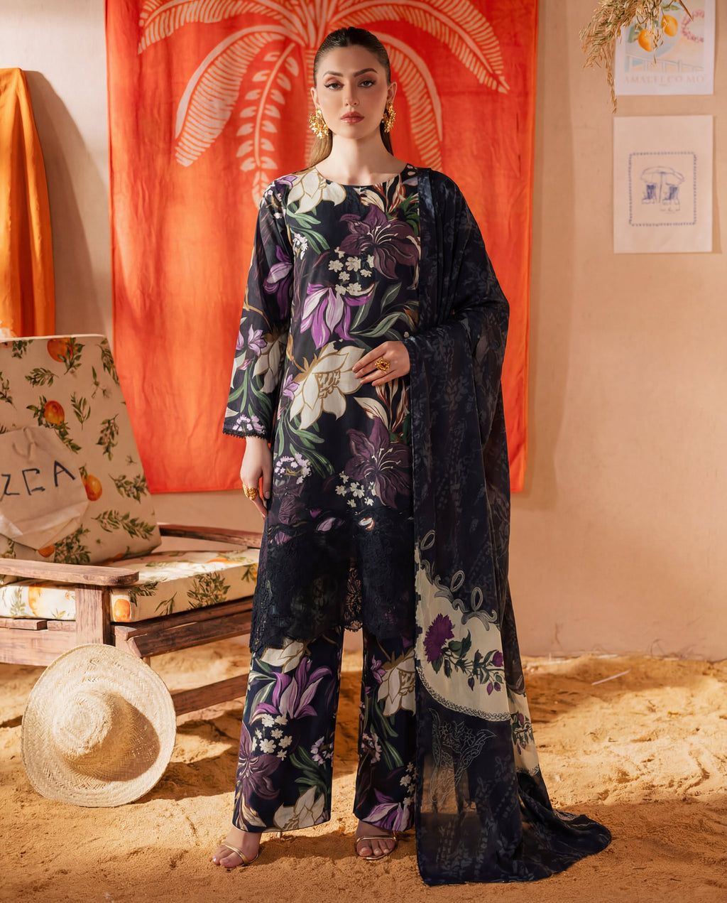 Kamilah Premium Fabric Pakistani Summer Dresses - Sahiba-clothing - 1