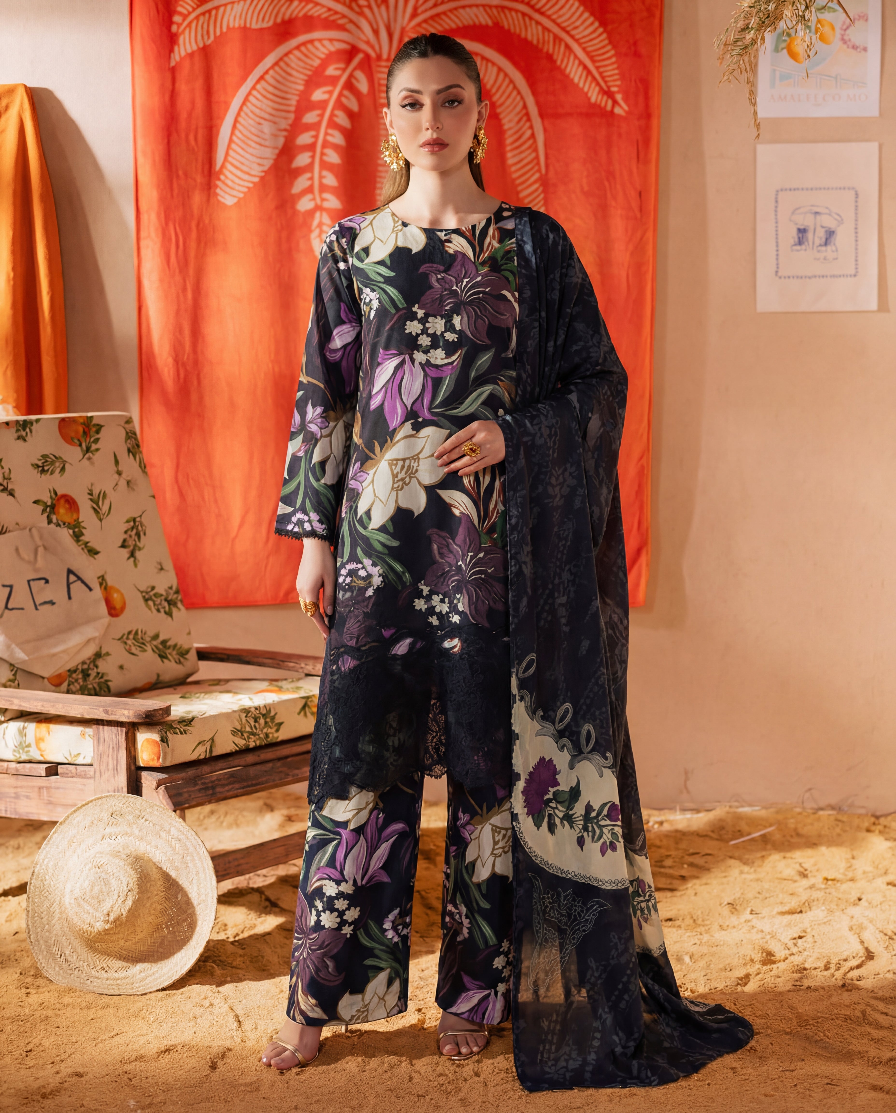 Kamilah Premium Fabric Pakistani Summer Dresses - Sahiba-clothing - 1