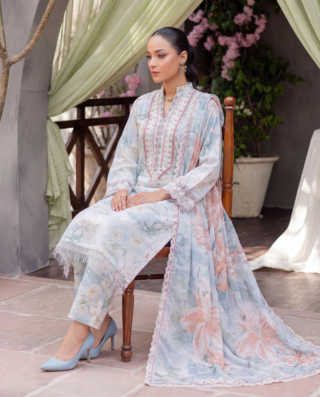 Pure Premium Fabric Pakistani Summer Dresses - Sahiba-clothing - 7