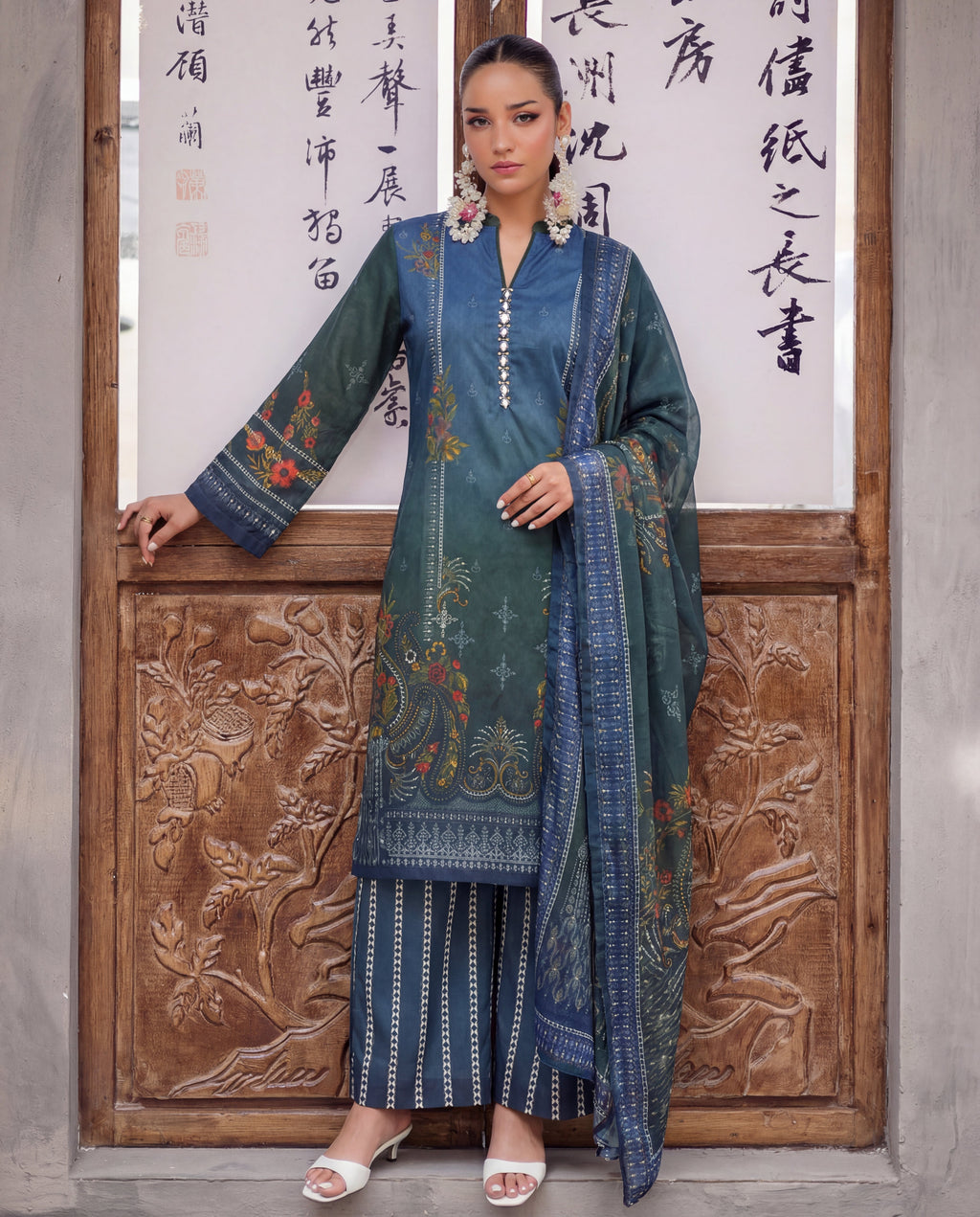 Farheen Premium Fabric Pakistani Summer Dresses - Sahiba-clothing - 4