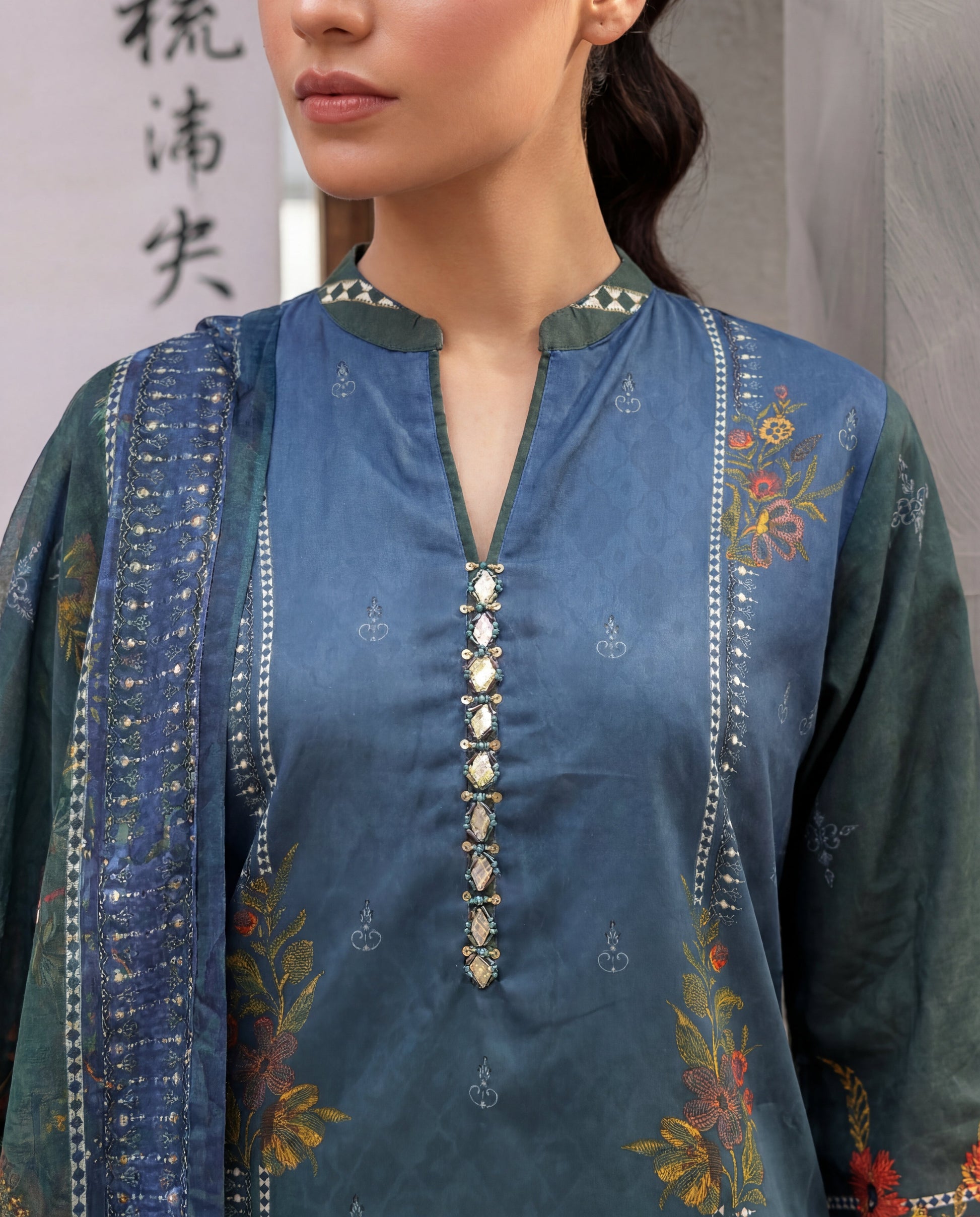 Farheen Premium Fabric Pakistani Summer Dresses - Sahiba-clothing - 2