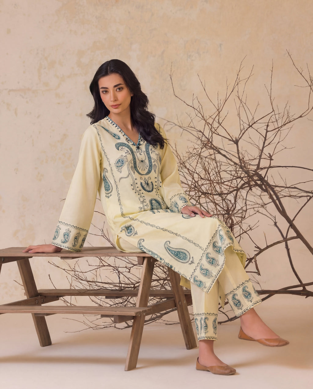 Mahroz Green Premium Fabric Pakistani Winter Dresses - Sahiba-clothing - 6