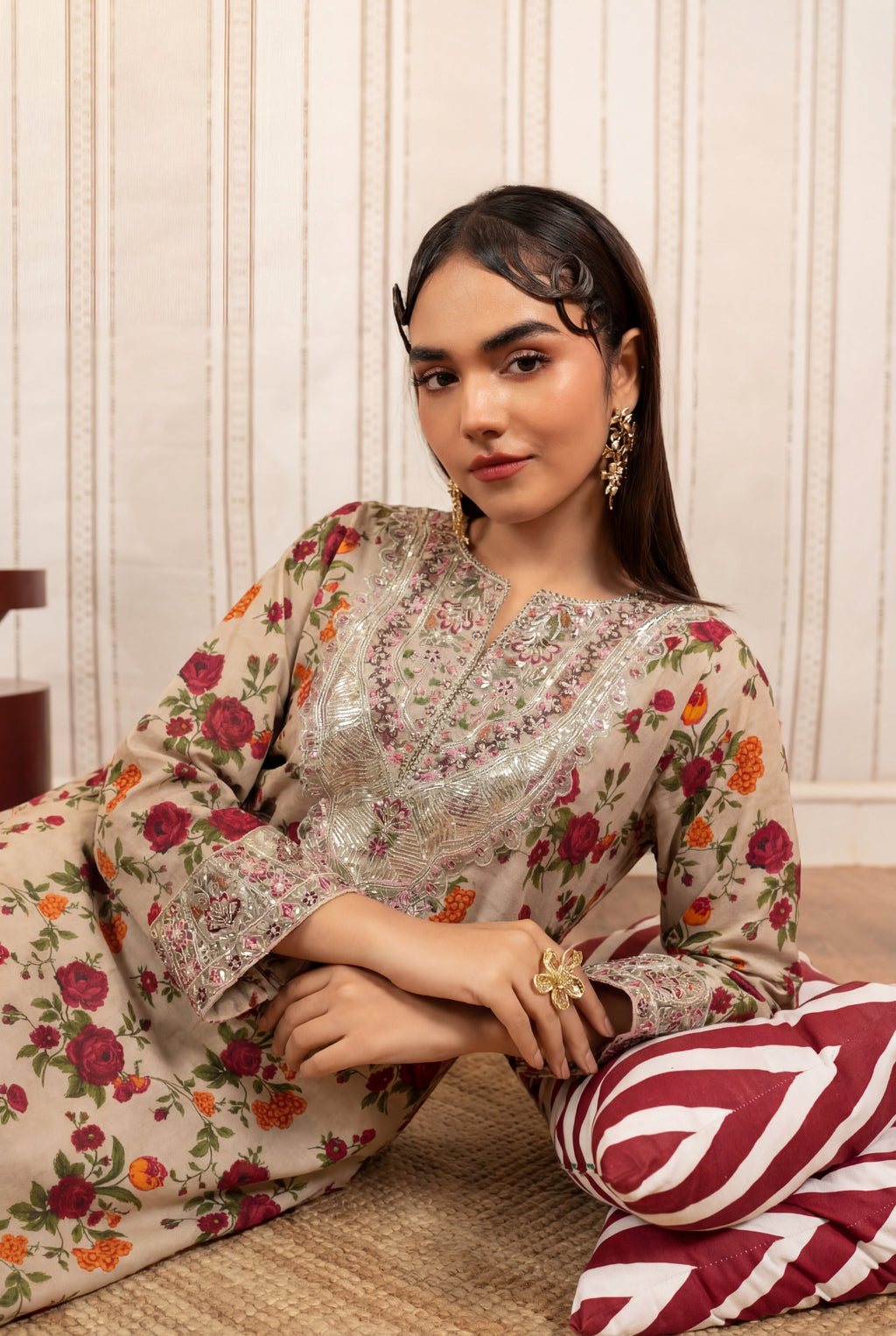 Elzira Premium Fabric Pakistani Summer Dresses - Sahiba-clothing - 3